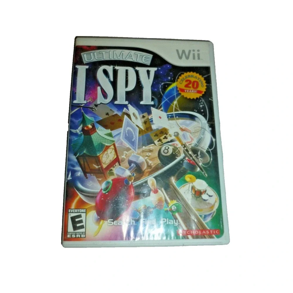 Ultimate I SPY Nintendo Wii Video Game Scholastic RVL-RSUE-USA-B0 2008